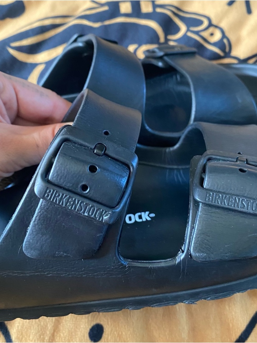 Birkenstock Black Eva Slide Sandals - Picture 7 of 9